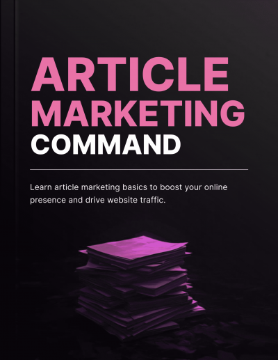Article Marketing Command - Book