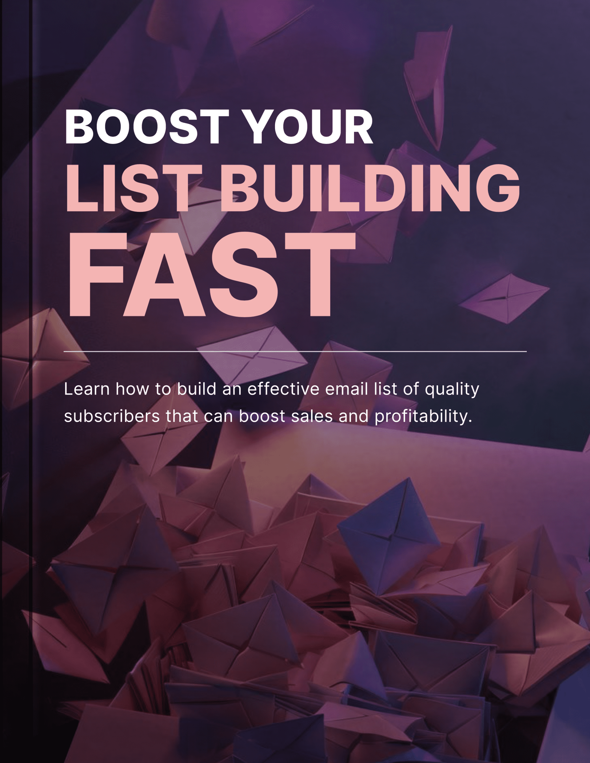 Boost Your List Building Fast - Book